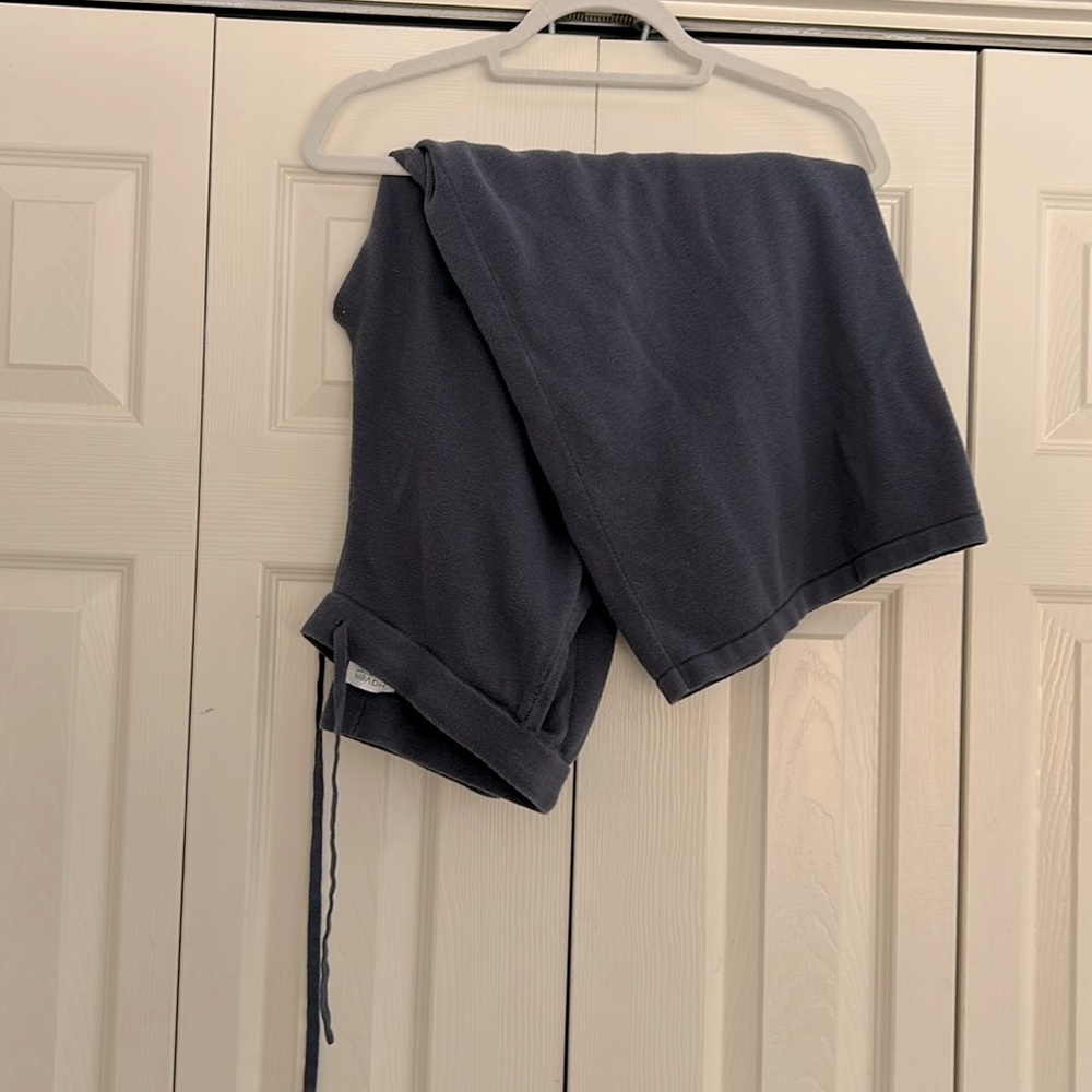 Comfy cashmere & cotton gray sweater pants Talbots Haven Well Within size L